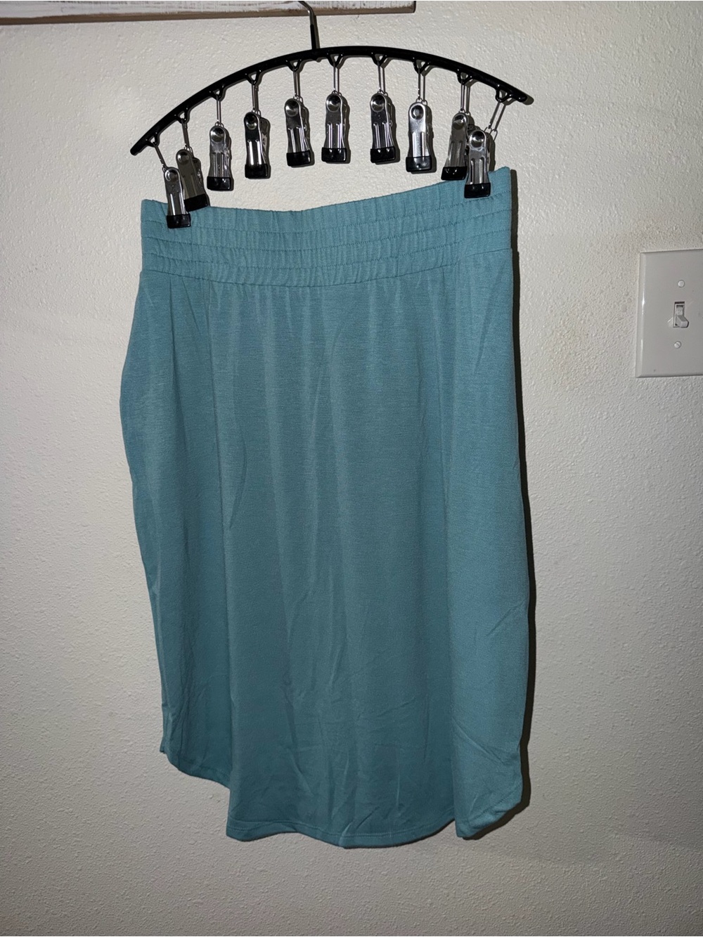 Zenana Outfitters Teal A-Line Midi Skirt with Pockets NWOT - Picture 7 of 9